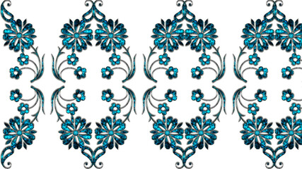 Shining flower pattern, graphic design illustration, decoration