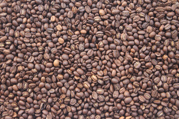 fresh roasted coffee beans background