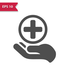 Fototapeta premium Healthcare, Health Care Icon