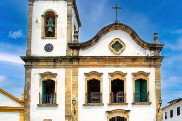 Fototapeta premium Portuguese Style Colonial Architecture in Paraty, Rio de Janeiro State, Brazil