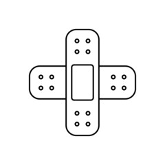 linear two medical plaster