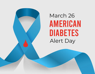American Diabetes Alert Day. Vector illustration
