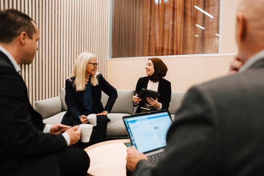 People at business meeting