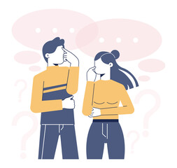 Choice concept. Difficult decision-making, success or failure.