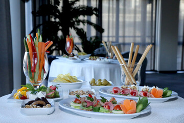 assorted food table
