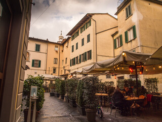 Obraz premium Italia, Toscana, la città di Pistoia. Piazza del mercato.