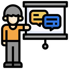 SPEECH BUBBLES filled outline icon,linear,outline,graphic,illustration