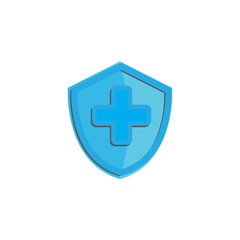 health shield vector illustration, suitable for health posters, keeping health products healthy etc