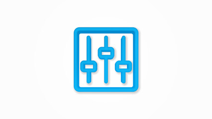 Mixer, Setup realistic icon. 3d vector illustration. Isolated line color pictogram. Transparent shadows