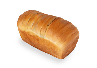 Fresh bread on white background
