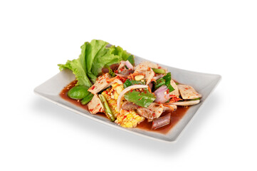 spicy vietnamese sausage salad