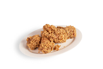 deep fried chicken on dish