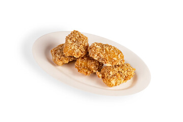 deep fried chicken on dish