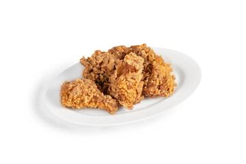 deep fried chicken on dish
