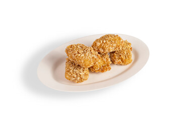 deep fried chicken on dish