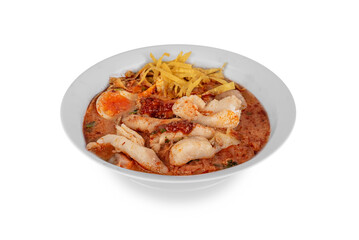 rice noodle spicy soup with pork