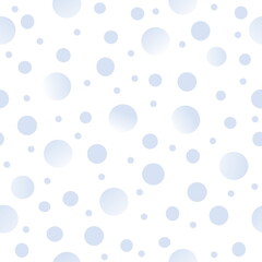 Seamless geometric pattern white background, vector drawing circles light blue color