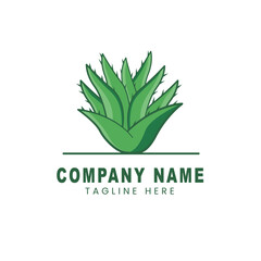 Aloe vera logo design 