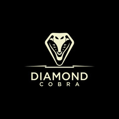 Cobra in diamond shape logo