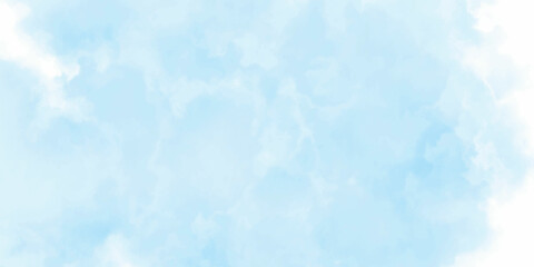 Light sky blue shades watercolor background. Aquarelle paint paper textured canvas for design. watercolor background concept, vector.
