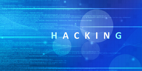 2D illustration Hacked data online code background