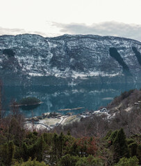 landscape island Fjord Etnesjøen Norway