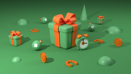 3D illustration. St. Patrick's Day