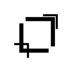 Obraz premium monochrome simple shape logo concept isolated vector design