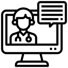 COMPUTER line icon,linear,outline,graphic,illustration
