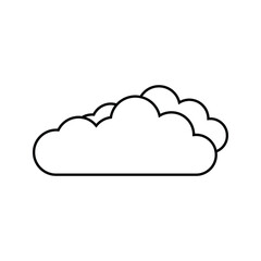Cloud icon, vector illustration. Flat design style
on white background
