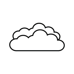 Cloud icon, vector illustration. Flat design style
on white background
