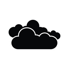 Cloud icon, vector illustration. Flat design style
on white background
