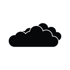 Cloud icon, vector illustration. Flat design style
on white background
