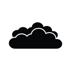 Cloud icon, vector illustration. Flat design style
on white background
