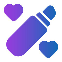 lipstick gradient icon