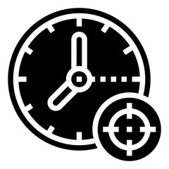 Fototapeta premium TARGET glyph icon,linear,outline,graphic,illustration