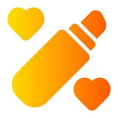 lipstick gradient icon