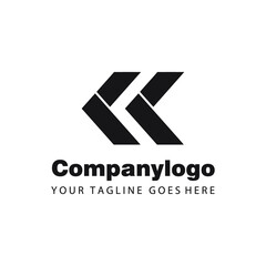 modern arrow company logo template