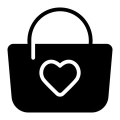 shopping bag glyph icon
