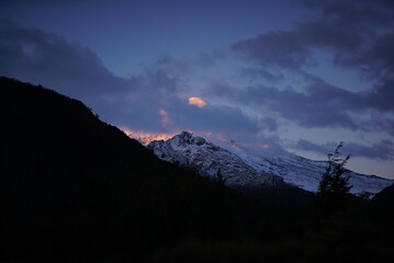 sunrise in the mountains, Lanin