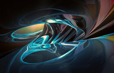 3d abstract futuristic Renders