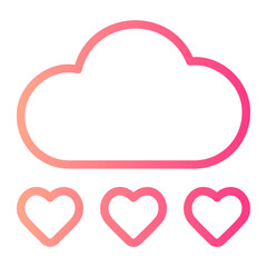 cloud gradient icon