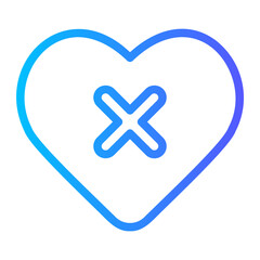 Obraz premium dislike gradient icon