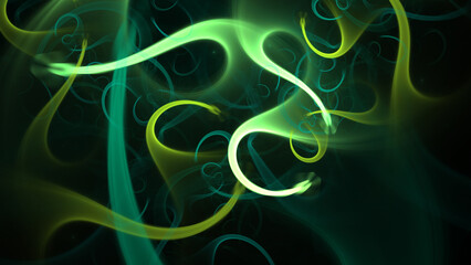 Beautiful abstract background for art projects, cards, business, posters. 3D illustration, computer-generated fractal