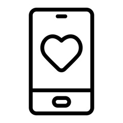 smartphone line icon