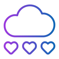 cloud gradient icon