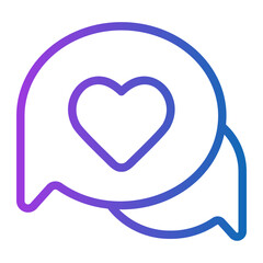 conversation gradient icon