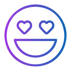 smiling gradient icon