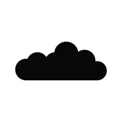 Cloud icon, vector illustration. Flat design style
on white background
