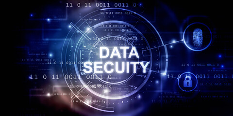 2d illustration data security concept
